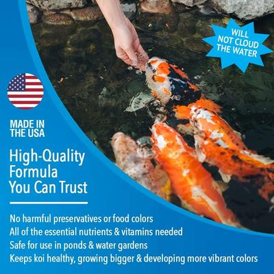 Show full view: Microbe-Lift Pond Mini Pellets Koi & Goldfish Food, 2.25-lb jar slide 4 of 7