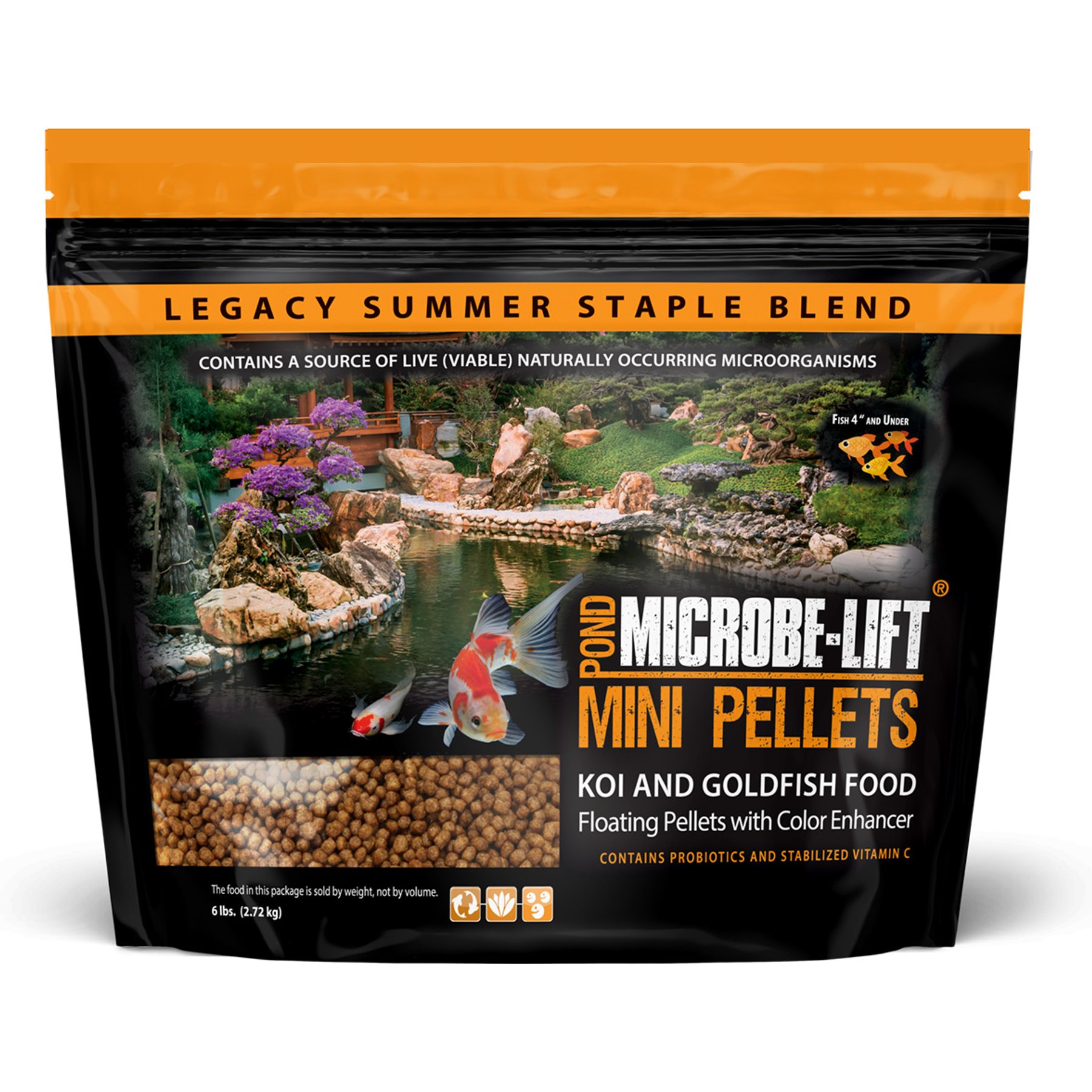 Microbe-Lift Pond Mini Pellets Koi & Goldfish Food, 6-lb tub