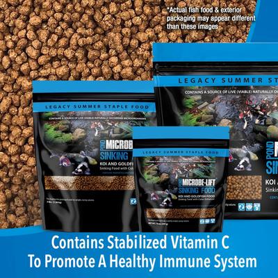 Show full view: Microbe-Lift Pond Sinking Pellets Koi & Goldfish Food, 14-oz jar slide 4 of 6