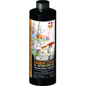 Microbe-Lift Sabbactisun All-Natural Expellant Aquarium Bacterial Disease Water Conditioner, 16-oz bottle