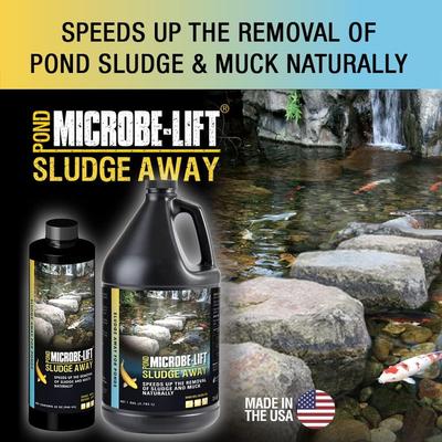 Show full view: Microbe-Lift Sludge Away Pond Water Care, 1-gal jug slide 3 of 7