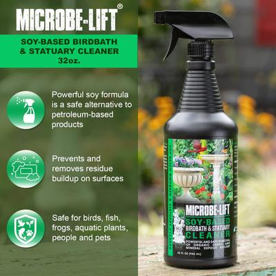 Show full view: Microbe-Lift Soy-Based Birdbath & Statuary Cleaner, 32-oz bottle slide 3 of 6