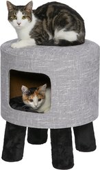 MidWest 1-Story Feline Nuvo Stella Cat Condo, Silver