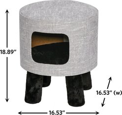 MidWest 1-Story Feline Nuvo Stella Cat Condo, Silver slide 2 of 3