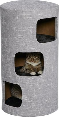 Show full view: MidWest 3-Story Feline Nuvo Stella Cat Condo, Silver slide 2 of 5