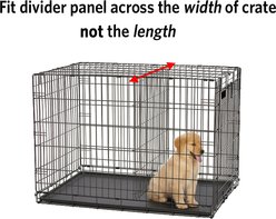 MidWest 54-in Solution Series SL54DD & 1154 Dog Crate Divider Panel, Black, Giant, 1 slide 2 of 4