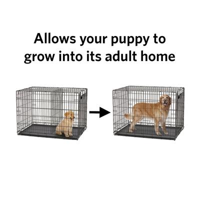 Show full view: MidWest 54-in Solution Series SL54DD & 1154 Dog Crate Divider Panel, Black, Giant, 1 slide 4 of 5