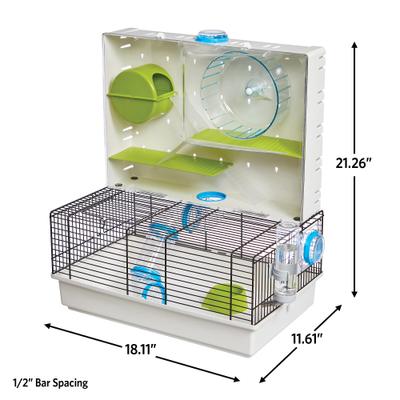 Show full view: MidWest Arcade Hamster Cage, Green/White slide 2 of 8