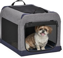 MidWest Canine Camper Dog Tent Crate, Gray, Small