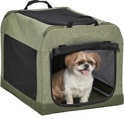 MidWest Canine Camper Dog Tent Crate, Green, Small