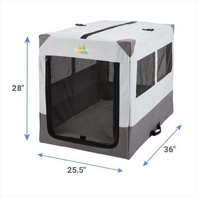 Show full view: MidWest Canine Camper Single Door Collapsible Soft-Sided Dog Crate, 36 inch slide 3 of 9