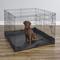 Show in main carousel: MidWest Canvas Dog Exercise Pen Base Cover Accessory, Square Configuration, Black slide 2 of 9