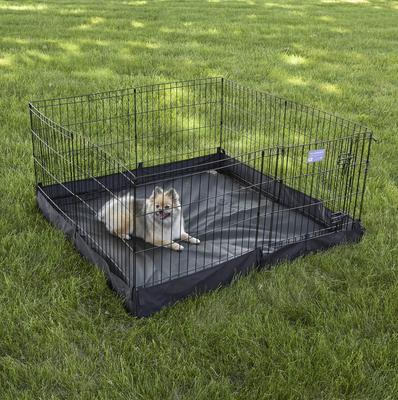 Show full view: MidWest Canvas Dog Exercise Pen Base Cover Accessory, Square Configuration, Black slide 3 of 9