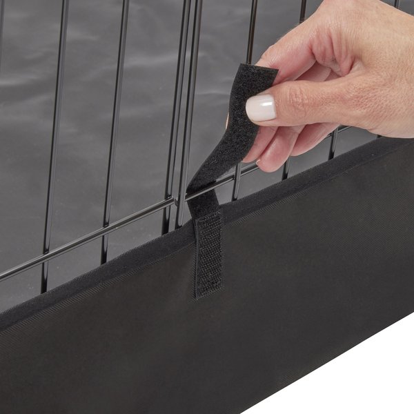 MidWest Canvas Dog Exercise Pen Base Cover Accessory, Square Configuration, Black