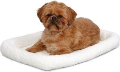 MidWest Cat & Dog Carrier Bed, White, 19-in