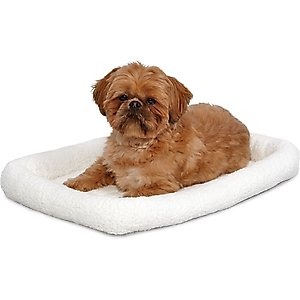 MidWest Cat & Dog Carrier Bed, White, 19-in