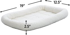 MidWest Cat & Dog Carrier Bed, White, 22-in slide 2 of 3