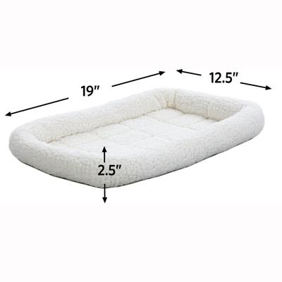 Show full view: MidWest Cat & Dog Carrier Bed, White, 22-in slide 2 of 4