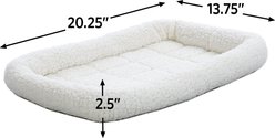 MidWest Cat & Dog Carrier Bed, White, 24-in slide 2 of 4
