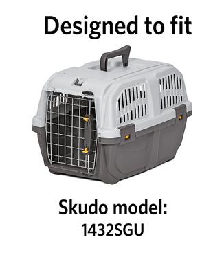 Show full view: MidWest Cat & Dog Carrier Bed, White, 32-in slide 3 of 4
