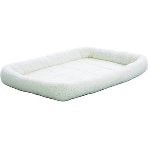 MidWest Cat & Dog Carrier Bed, White, White, 36-in