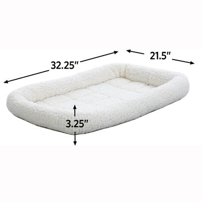 Show full view: MidWest Cat & Dog Carrier Bed, White, White, 36-in slide 2 of 4