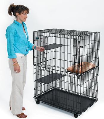 Show full view: MidWest Collapsible Wire Cat Cage Playpen slide 5 of 11