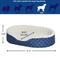 Show in main carousel: MidWest Cradle Nesting Orthopedic Bolster Cat & Dog Bed with Removable Cover, Blue/White, Large slide 2 of 5