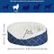 Show in main carousel: MidWest Cradle Nesting Orthopedic Bolster Cat & Dog Bed with Removable Cover, Blue/White, X-Small slide 3 of 5