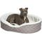 Show in main carousel: MidWest Cradle Nesting Orthopedic Bolster Cat & Dog Bed with Removable Cover, Mushroom/White, Medium slide 1 of 5