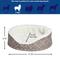 Show in main carousel: MidWest Cradle Nesting Orthopedic Bolster Cat & Dog Bed with Removable Cover, Mushroom/White, X-Small slide 2 of 5