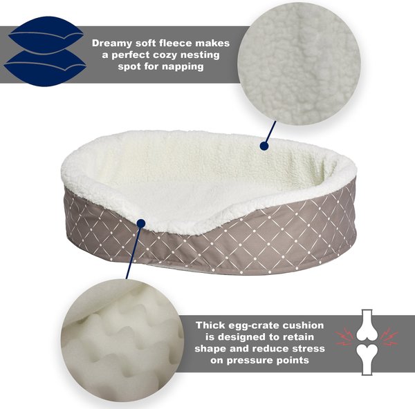 MidWest Cradle Nesting Orthopedic Bolster Cat & Dog Bed with Removable Cover