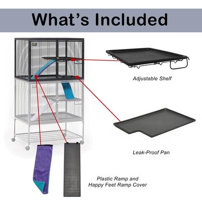 Show full view: MidWest Critter Nation Deluxe Small Animal Cage, Add-On Unit slide 6 of 8