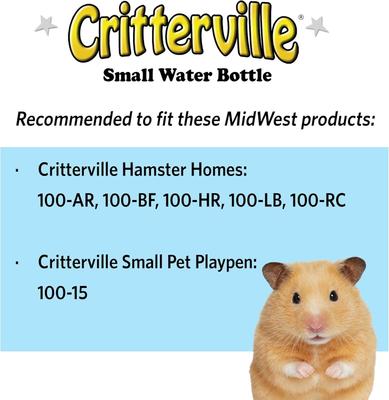 Show full view: MidWest Critterville Small Animal Water Bottle, Small slide 7 of 9