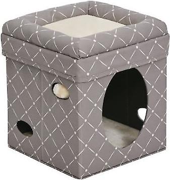 Show full view: MidWest Curious Cube Cat Condo, Geometric Mushroom slide 6 of 10