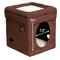 Show in main carousel: MidWest Curious Cube Condo, Brown Suede + Catty Scratch Cat Scratcher with Catnip, Small slide 4 of 10