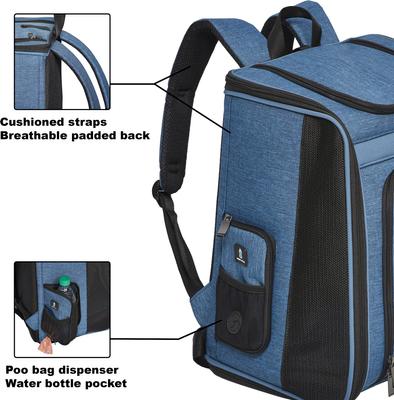 Show full view: MidWest Day Tripper Dog & Cat Backpack, Blue slide 5 of 7