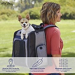 MidWest Day Tripper Dog & Cat Backpack, Gray slide 2 of 6