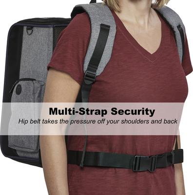 Show full view: MidWest Day Tripper Dog & Cat Backpack, Gray slide 6 of 7