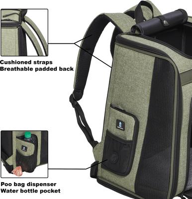 Show full view: MidWest Day Tripper Dog & Cat Backpack, Green slide 5 of 7
