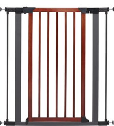 MidWest Decorative Wood & Graphite Steel Dog & Cat Gate, 39-in