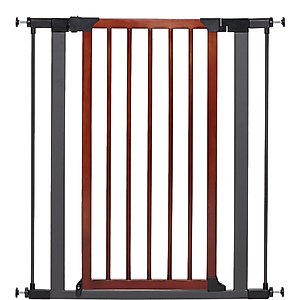 MidWest Decorative Wood & Graphite Steel Dog & Cat Gate, 39-in