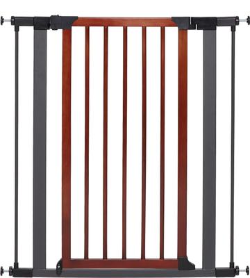 Show full view: MidWest Decorative Wood & Graphite Steel Dog & Cat Gate, 39-in slide 1 of 6