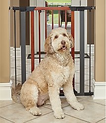 MidWest Decorative Wood & Graphite Steel Dog & Cat Gate, 39-in slide 2 of 5
