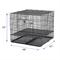 Show in main carousel: MidWest Double Door Collapsible Wire Puppy Crate with 1 inch Floor Grid, 37 inch slide 6 of 10