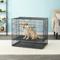 Show in main carousel: MidWest Double Door Collapsible Wire Puppy Crate with 1/2 inch Floor Grid, 35 inch slide 1 of 10