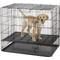 Show in main carousel: MidWest Double Door Collapsible Wire Puppy Crate with 1/2 inch Floor Grid, 35 inch slide 4 of 10