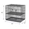 Show in main carousel: MidWest Double Door Collapsible Wire Puppy Crate with 1/2 inch Floor Grid, 35 inch slide 6 of 10