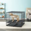 Show in main carousel: MidWest Double Door Collapsible Wire Puppy Crate with 1/2 inch Floor Grid, 37 inch slide 1 of 10