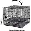 Show in main carousel: MidWest Double Door Collapsible Wire Puppy Crate with 1/2 inch Floor Grid, 37 inch slide 5 of 10